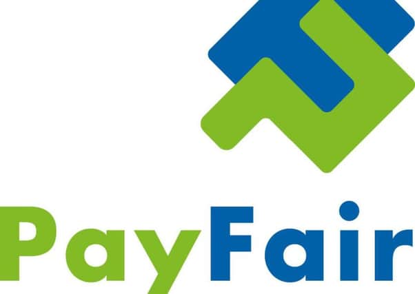 The #PayFair campaign logo.