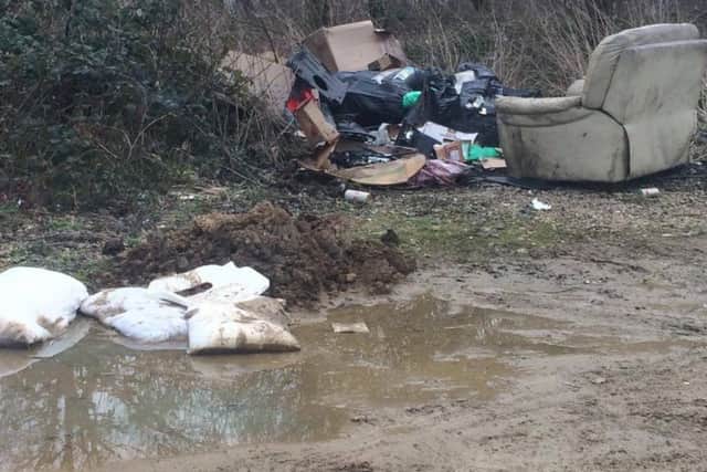 Fly tipping. Pic: Richard Farr