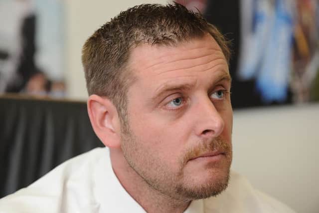 Angry Posh chairman Darragh MacAnthony.