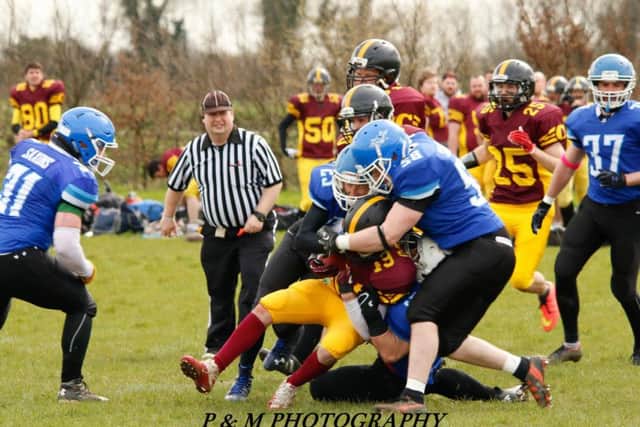 More action from the first Saxons game of the season.
