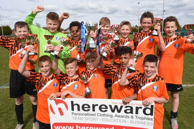 Under 12 League Cup winners Baston.