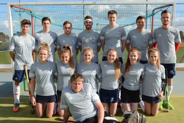 Winners of the Roger Brummitt Mixed Hockey Plate Sons of Pitches. Photo: David Lowndes.