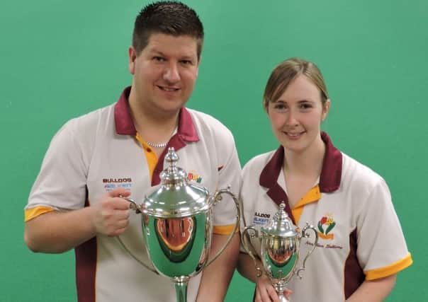 Spalding's national champions Martin Spencer and Annie Dunham.