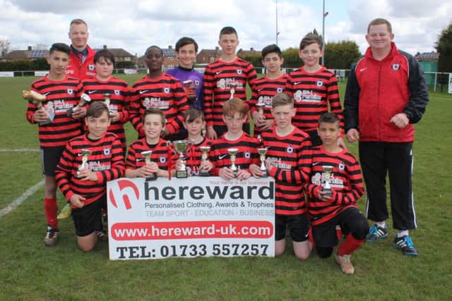 Under 13 Hereward Cup winners Park Farm Black. Picture: RWT Photography