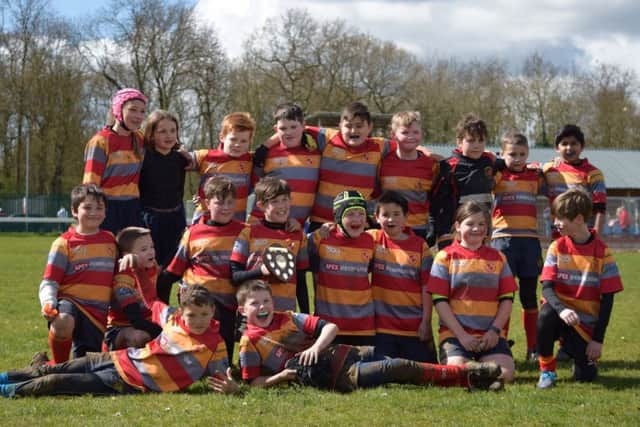The Borough Under 11 team which beat the Lions.