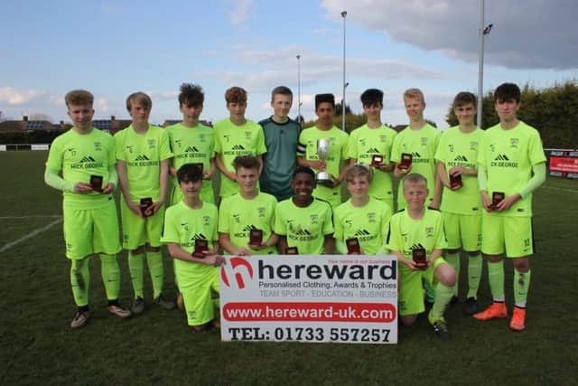 Deeping Rangers won the Under 15 PFA Cup. Picture: RWT Photography