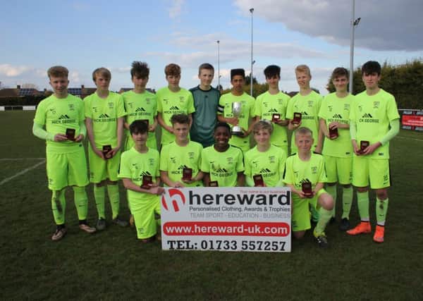 Deeping Rangers won the Under 15 PFA Cup. Picture: RWT Photography