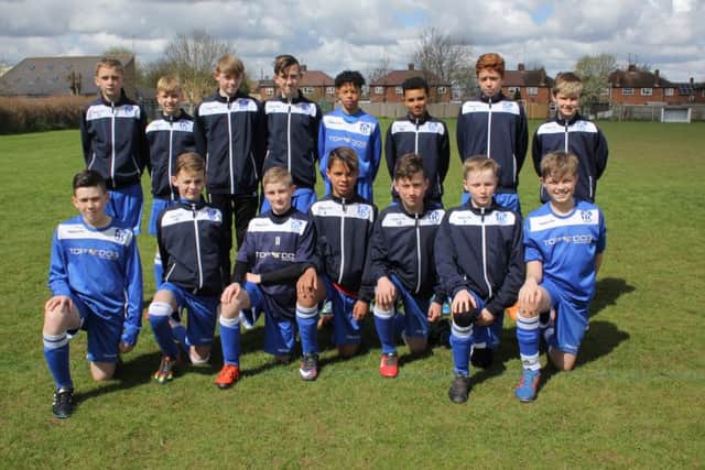 Under 13 League Cup runners-up Hampton Blue. Picture: RWT Photography