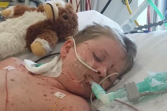 Rico Dunworth in hospital