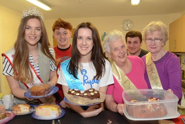 Sue Ryder fundraiser at Hampton Vale Community Centre. Pictured are volunteers Gail Roberts, Daniel Milner, Emma Mitchell, Joy Cianni, Daniel Mitchell and Sandra Butler EMN-160423-172652009