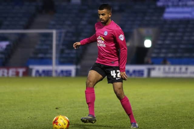 Adil Nabi could see some action for Posh against Scunthorpe. Photo: Joe Dent/theposh.com.