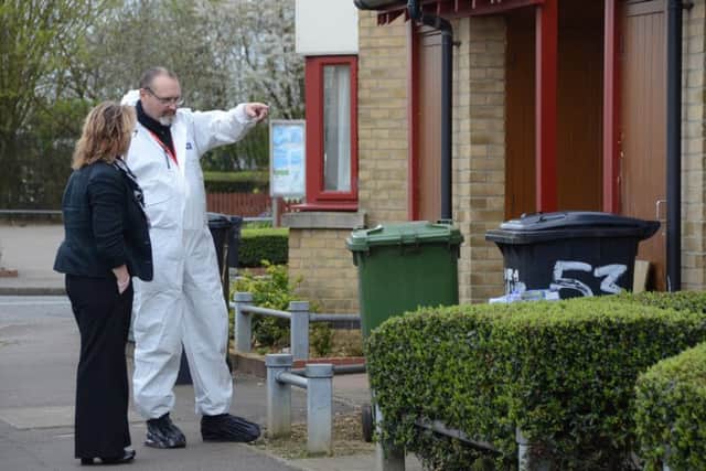 The scene in Park Farm Way, Peterborough. EMN-160422-161446009