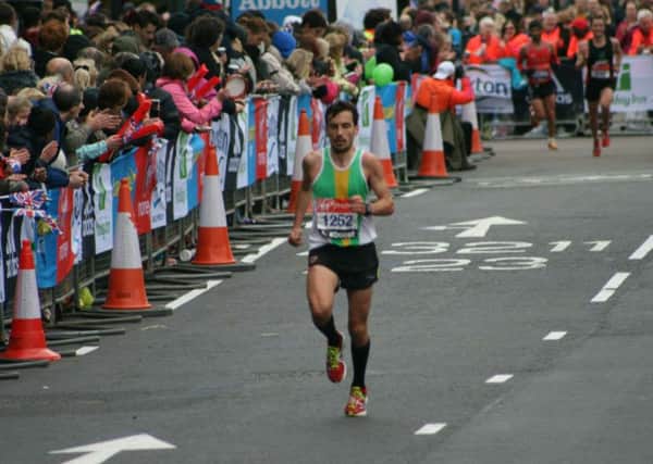 Aaron Scott was third Englishman home in the London Marathon.