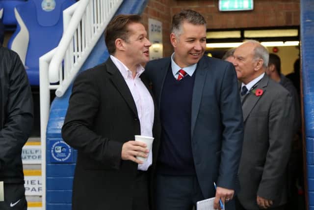 Former manager Darren Ferguson (right) didn't score well in our PT poll to find a replacement for Graham Westley.