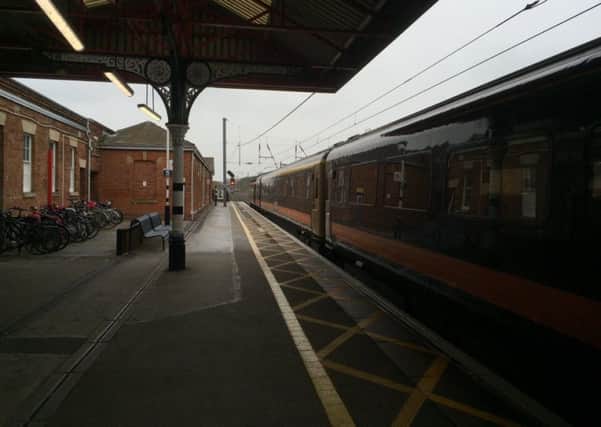 Grantham Train Station at a standstill this afternoon. Photo credit: @Lincolnmedia