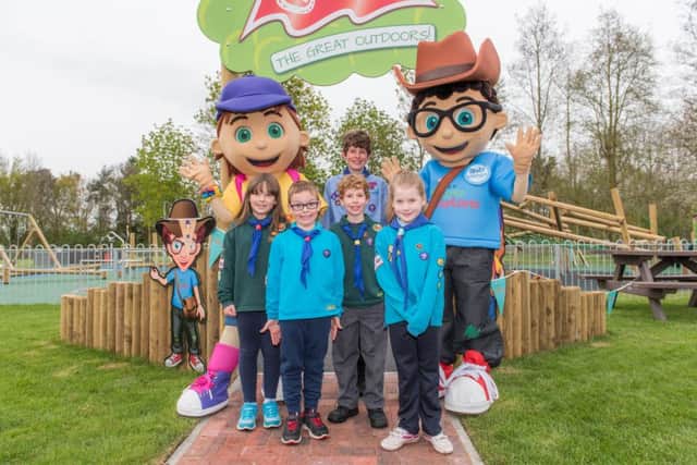 The opening of the play area