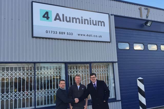 4 Aluminium directors Guy Ricorda and Nick Jackson with William Rose of Savills.