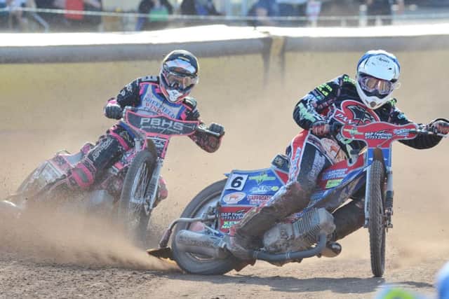 Simon Lambert in action against Shefffield.