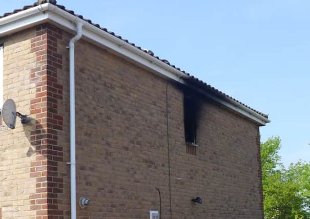 The house fire in Huntingdon. Photo: Cambs Fire and Rescue