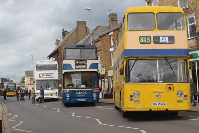 Buses at the festival