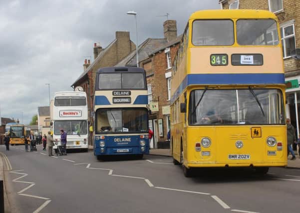 Buses at the festival