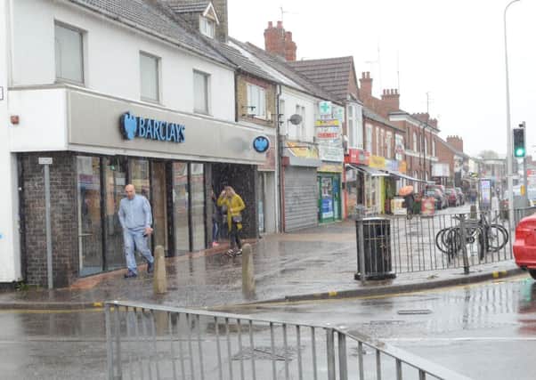 Lincoln Road, Millfield near Barclays bank. Scene of an attack EMN-160425-174254009