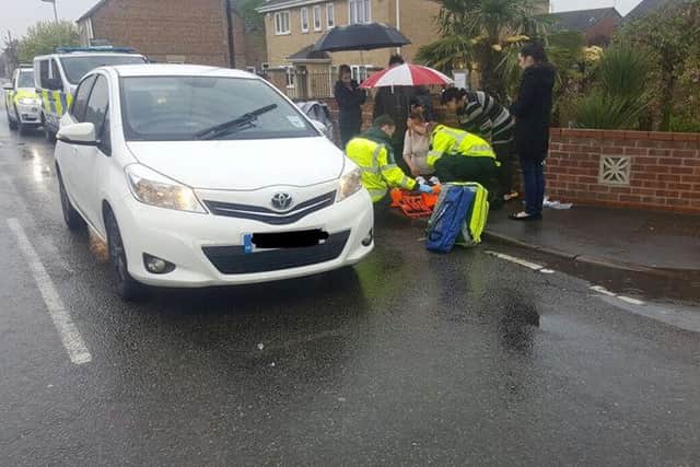The scene of the collision. Photo: Cambs Police fWtJrrHS7xsDfoIWiOo7
