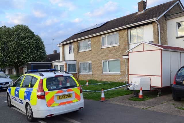 Police at the scene