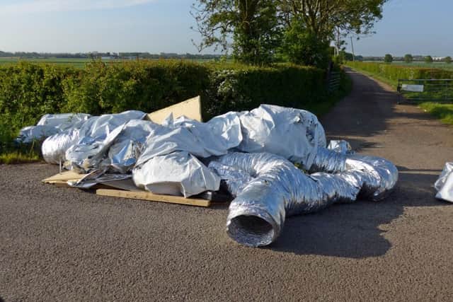 Rubbish left on Bridgehill Road (Pic: Chris Goodacre)