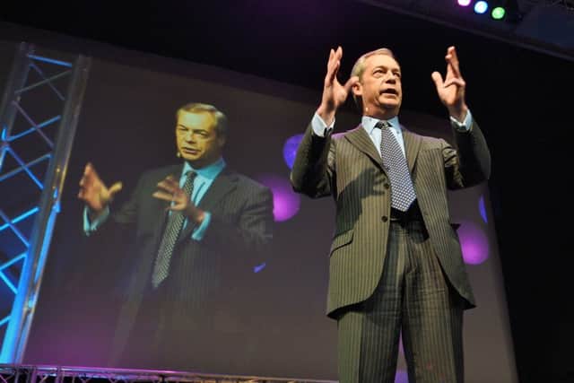 Nigel Farage at the Kingsgate Conference centre EMN-160318-174854009