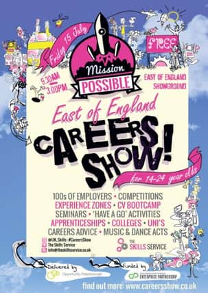 Careers show in Peterborough.
