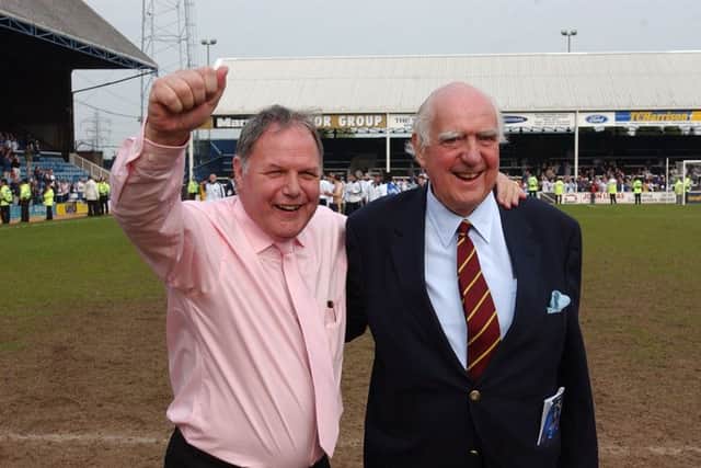 Barry Fry (left) and Peter Boizot.