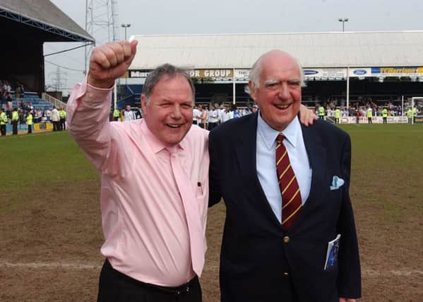 Barry Fry (left) and Peter Boizot.