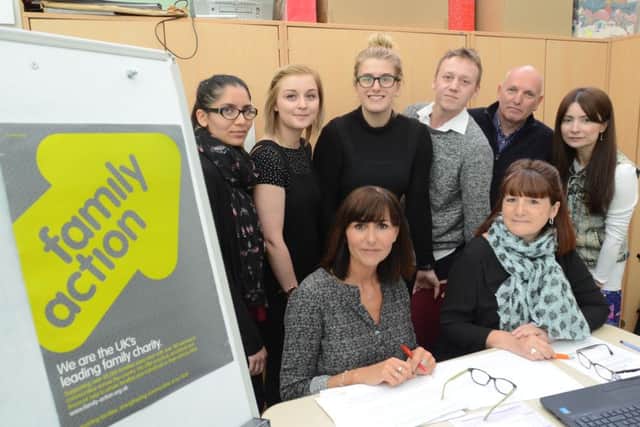 The Family Action volunteer group training session at Hampton Hargate Family centre EMN-160523-232919009