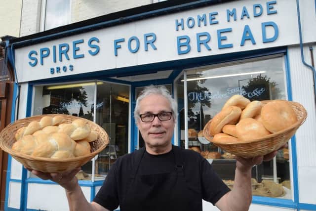 Roger and Lynda Spires who have retired as bakers at Spires Bakery on the Triangle, Millfield EMN-160527-184635009
