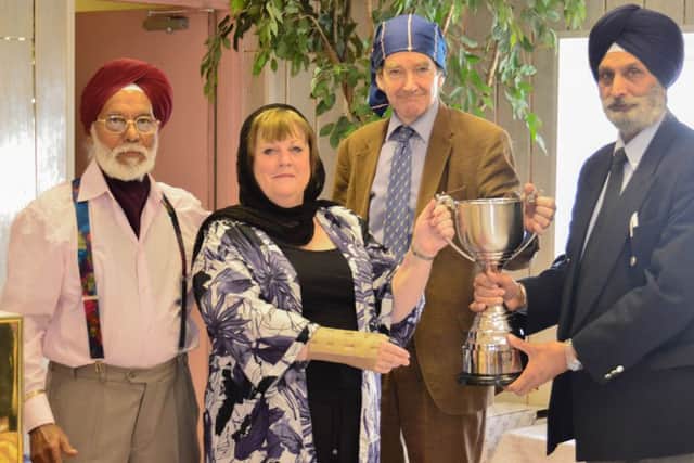 Ram Singh Kalra, June Massey, Roger Stimson and Jaswant Singh