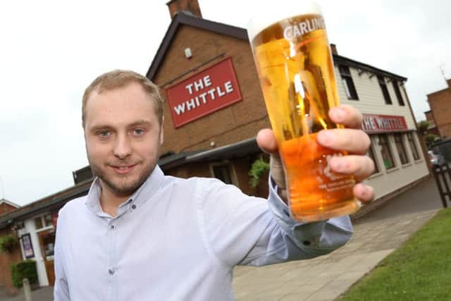 Harry Price outside The Whittle