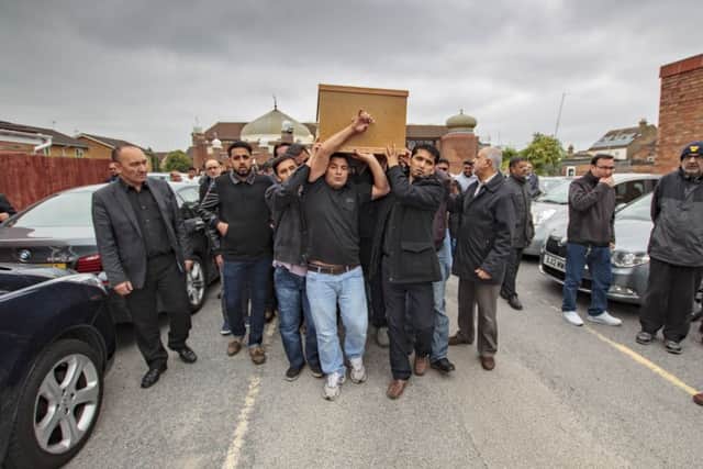 Funeral of pizza delivery driver Ali Qasemi, Eastfield, Peterborough 03/06/2016.  Picture by Terry Harris / Peterborough Telegraph. THA