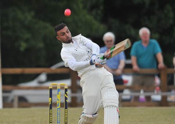 Zeeshan Manzoor smashed 73 from 44 balls for Ketton against Foxton.
