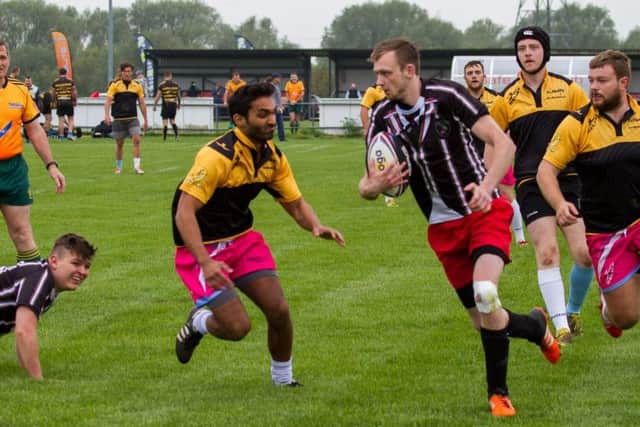 Action from the USA Voodoos v North Hykeham game.