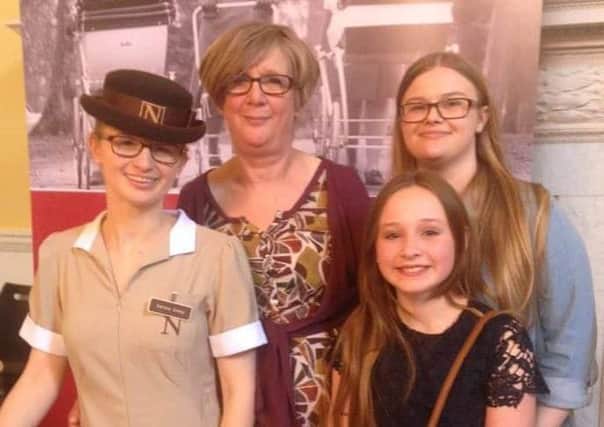 Sandra with mum Julie, sister Rebecca and niece Ana Mae Solley