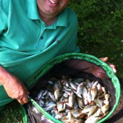 Stu Redman put over 400 fish in his net at Lovell's Lakes.