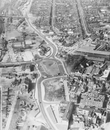 An aerial view looking north. Can you date the picture?