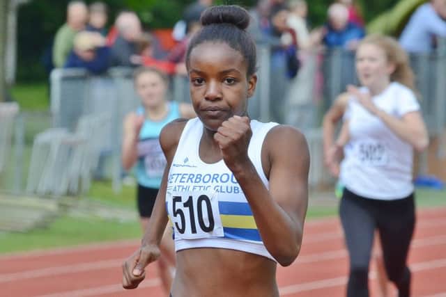 Samantha Muchina won the Under 15 100m and 200m.