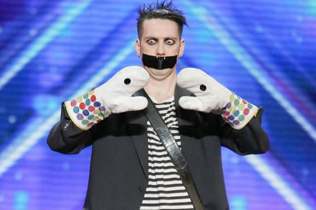 AMERICA'S GOT TALENT -- "Auditions Pasadena Civic Auditorium" -- Pictured: Tape Face -- (Photo by: Trae Patton/NBC) Season:11