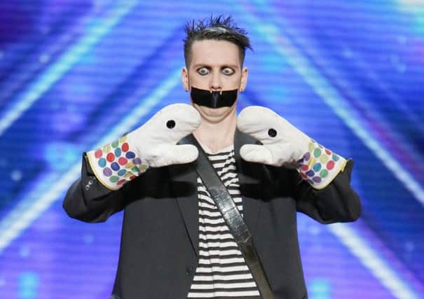 AMERICA'S GOT TALENT -- "Auditions Pasadena Civic Auditorium" -- Pictured: Tape Face -- (Photo by: Trae Patton/NBC) Season:11