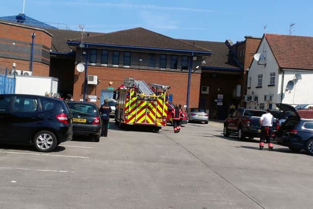 Fire crews on the scene at Rivergate in Peterborough