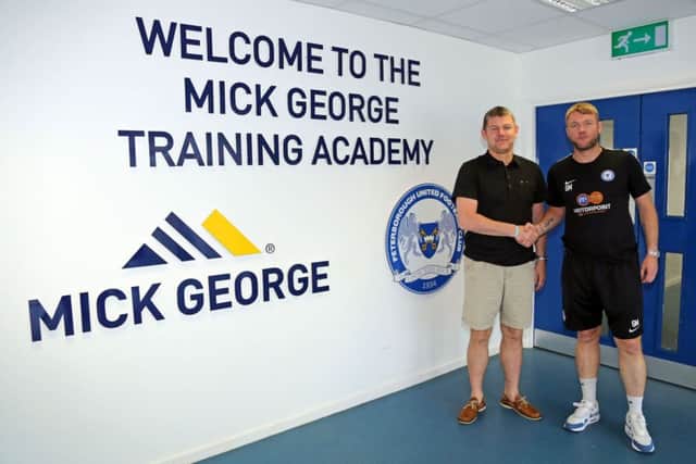 The new Posh management team of Grant McCann (right) and Lee Glover. Photo: Joe Dent/theposh.com.