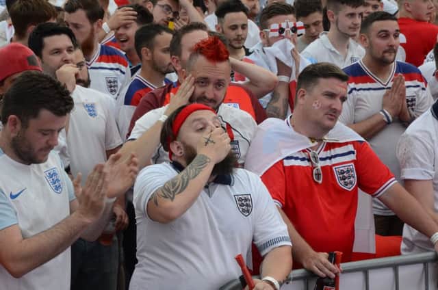 England fans watching the first England game of Euro 16 at the Solstice EMN-161206-095852009