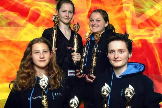 The JAMA golden girls. From the left they are, back, Bethany Jones, Gemma Carter, front, Elizabeth Carter and Lianne Jones.